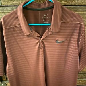 Nike dry fit polo maroon